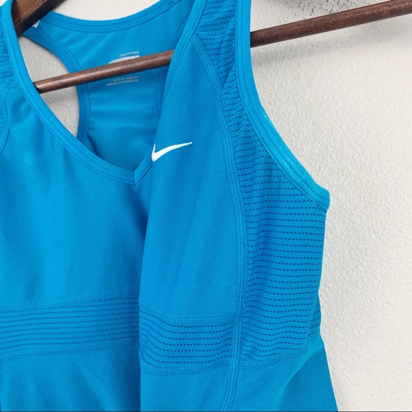 Nike Fit Dry Blue Mesh Racerback Tank Top - Picture 6 of 10